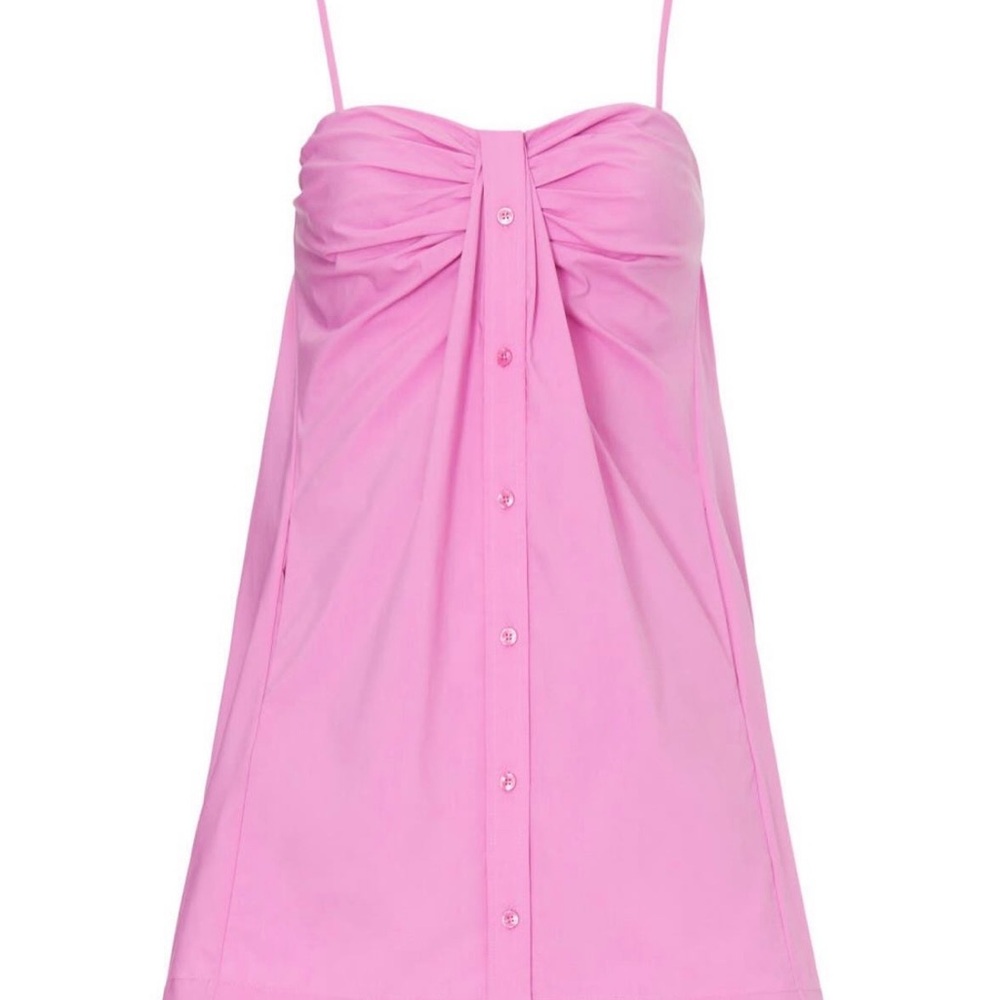 Jonathan Simkhai Pink Mini Dress with Spaghetti Straps